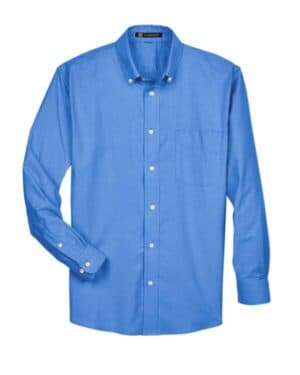 FRENCH BLUE Harriton M600 men's long sleeve oxford shirt