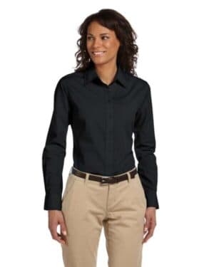 BLACK Harriton M510W women's essential poplin