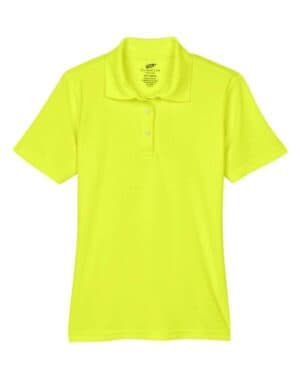 BRIGHT YELLOW Ultraclub 8210L women's cool & dry mesh piqupolo