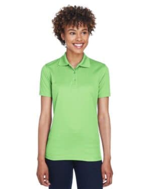 LIGHT GREEN Ultraclub 8210L women's cool & dry mesh piqupolo