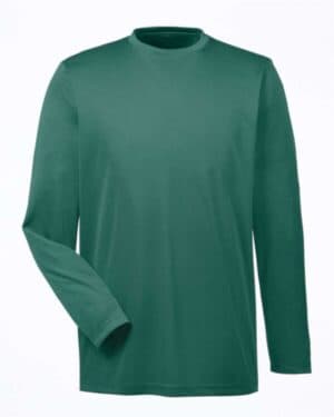 FOREST GREEN 8622 men's cool & dry sport performance long sleeve t-shirt