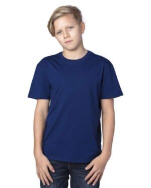 NAVY Threadfast apparel 600A youth ultimate cvc t-shirt