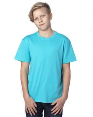 PACIFIC BLUE Threadfast apparel 600A youth ultimate cvc t-shirt