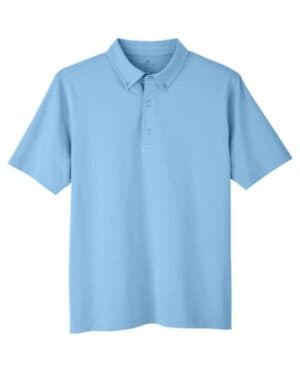 COLUMBIA BLUE UC105 men's lakeshore stretch cotton performance polo