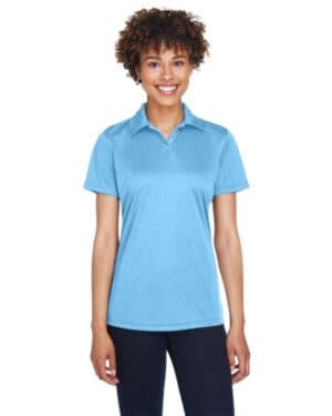 COLUMBIA BLUE 8425L women's cool & dry sport performance interlock polo
