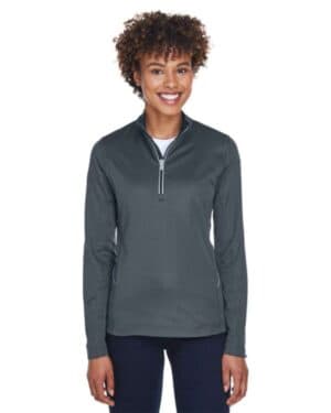 CHARCOAL 8230L women's cool & dry sport quarter-zip pullover