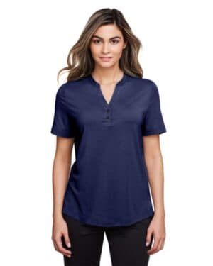 CLASSIC NAVY NE100W women's jaq snap-up stretch performance polo