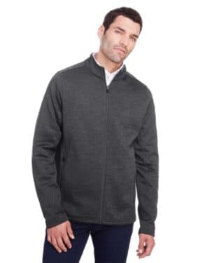 BLACK HEATHER/ CARBON North end NE712 men's flux 20 full-zip jacket