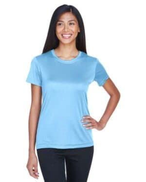 COLUMBIA BLUE Ultraclub 8620L women's cool and dry performance t-shirt