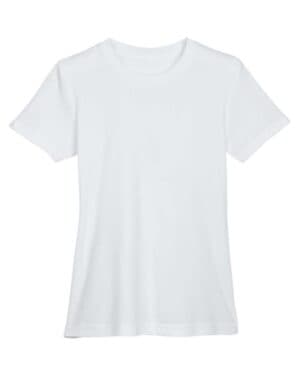 WHITE Ultraclub 8620L women's cool and dry performance t-shirt