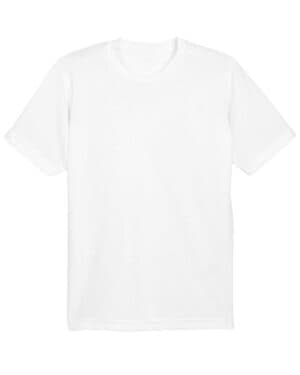 WHITE Ultraclub 8620Y youth cool & dry basic performance t-shirt