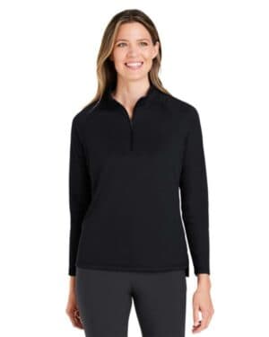 BLACK NE410W women's revive coolcore quarter-zip pullover