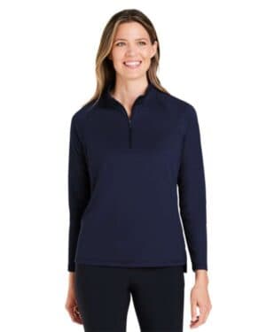 CLASSIC NAVY NE410W women's revive coolcore quarter-zip pullover