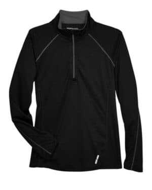BLACK 78187 women's radar quarter-zip pullover performance top