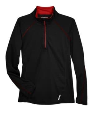78187 women's radar quarter-zip pullover performance top