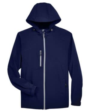 CLASSIC NAVY 88166 men's glacier insulated three-layer fleece soft shell hood jacket