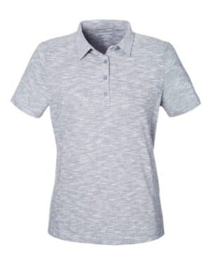 BLACK HEATHER North end NE115W women's eclipse jacquard polo