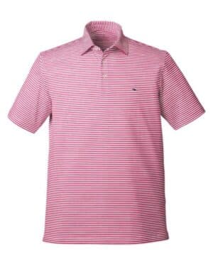 LIGHT HOUSE RED Vineyard vines G011145 heathered winstead sankaty polo