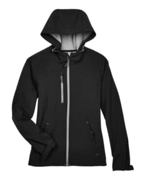 78166 women's prospect two-layer fleece bonded soft shell hooded jacket