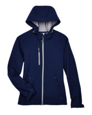 CLASSIC NAVY 78166 women's prospect two-layer fleece bonded soft shell hooded jacket