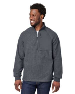 NE713 men's aura sweater fleece quarter-zip pullover