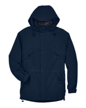 MIDNIGHT NAVY North end 88007 men's 3-in-1 parka with dobby trim