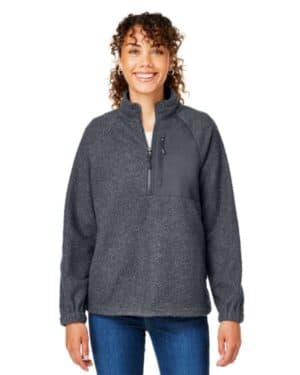 CARBON/ CARBON NE713W women's aura sweater fleece quarter-zip pullover