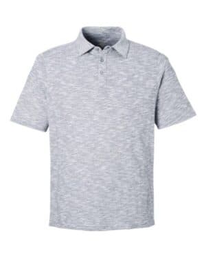 BLACK HEATHER North end NE115 men's eclipse jacquard polo