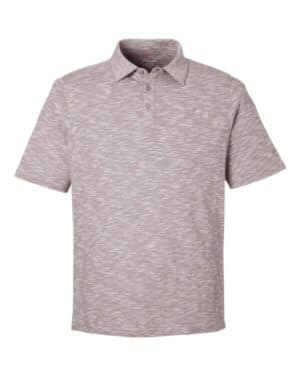 BURGUNDY HEATHER North end NE115 men's eclipse jacquard polo