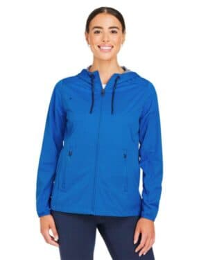 LIGHT NAUTICAL BLUE HEATHER North end NE75W women's network lightweight jacket