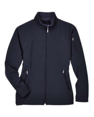 MIDNIGHT NAVY 78034 women's 3-layer fleece performance soft shell jacket