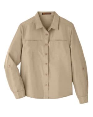 KHAKI M580LW women's key west long sleeve performance staff shirt