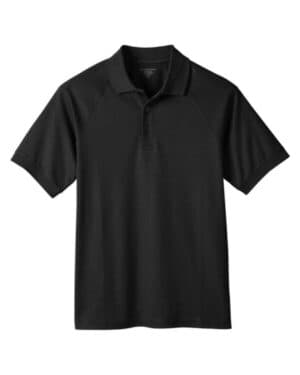 BLACK Harriton M208 men's charge snag and soil protect polo