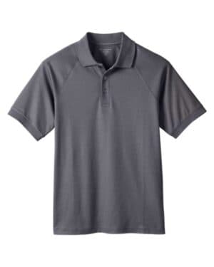 DARK CHARCOAL Harriton M208 men's charge snag and soil protect polo