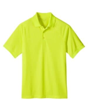 SAFETY YELLOW Harriton M208 men's charge snag and soil protect polo