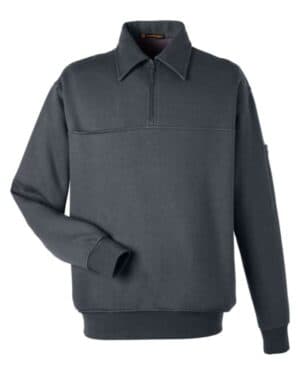 DARK CHARCOAL M712 unisex climabloc heavyweight tactical quarter-zip pullover