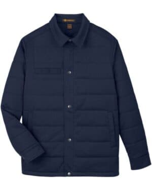 DARK NAVY Harriton M821 unisex guardian soft shell chore coat