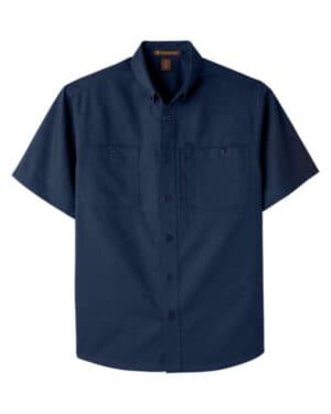 DARK NAVY Harriton M585 men's advantage il short sleeve work shirt