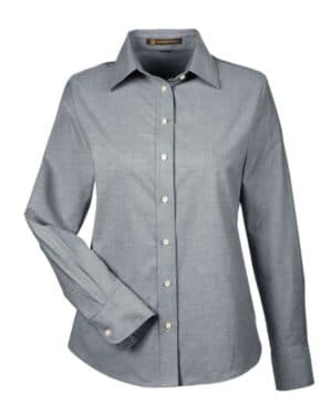 Harriton M600W women's long sleeve oxford dress shirt