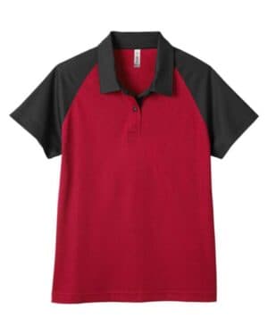 SPORT RED/ BLACK TT21CW women's command snag-protection colorblock polo