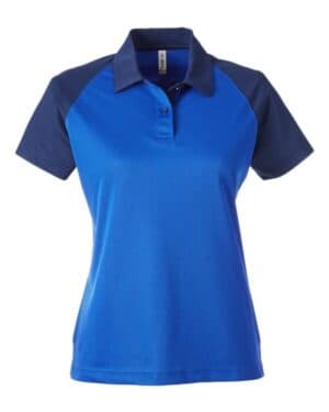 SPORT ROYAL/ SPORT DARK NAVY TT21CW women's command snag-protection colorblock polo