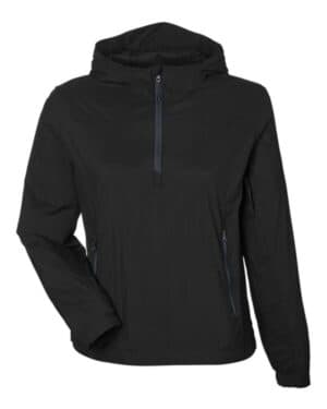 BLACK/ CARBON North end NE810W women's aura lightweight packable anorak