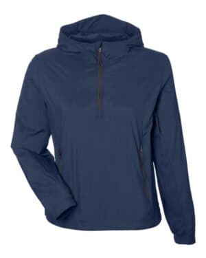 CLASSIC NAVY/ CARBON North end NE810W women's aura lightweight packable anorak