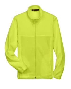 SAFETY YELLOW Harriton M990Y youth full-zip fleece