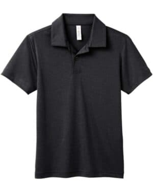 BLACK HEATHER Team 365 TT51HY youth zone sonic heather performance polo