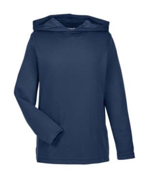 SPORT DARK NAVY Team 365 TT41Y youth zone performance hooded t-shirt