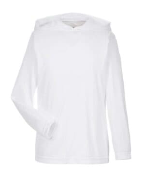 WHITE Team 365 TT41Y youth zone performance hooded t-shirt