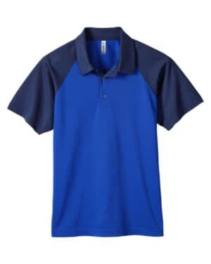 SPORT ROYAL/ SPORT DARK NAVY TT21C men's command snag-protection colorblock polo