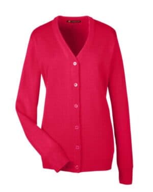 RED M425W women's pilbloc v-neck button cardigan sweater