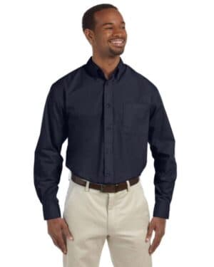 Harriton M510 men's essential poplin